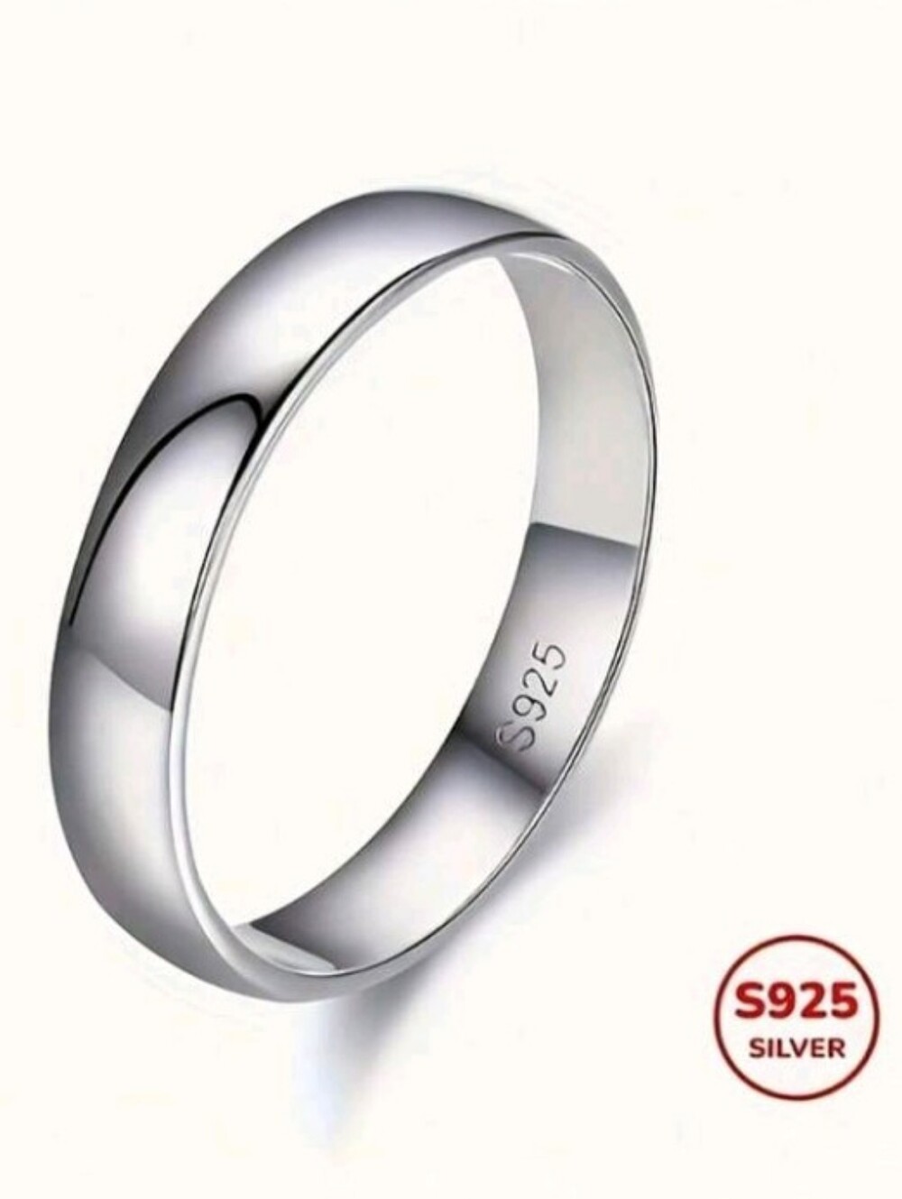 NEW! Sterling S925 Silver Classic Band Ring-Unisex